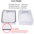Junction Box, Zulkit Project Box with Reserved Holes IP65 Waterproof Dustproof Electrical Box ABS Plastic Project Enclosure White 5.9 x 4.3 x 2.8 ...