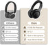 Wireless and Wired Headphones with Microphone, Bluetooth 5.3 Headphones, Folding Lightweight On-Ear Headphones for Smartphone Tablet Computer (Bla...