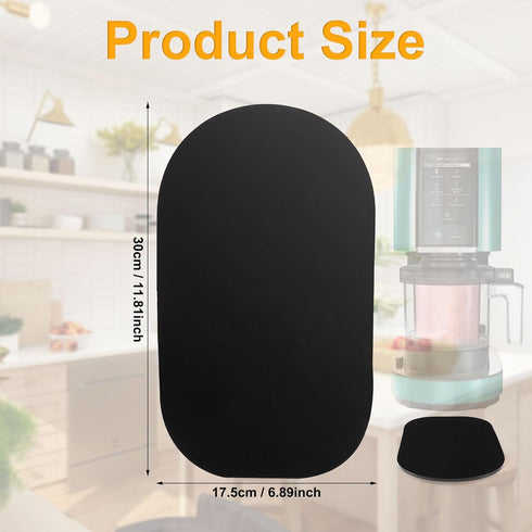 Appliance Slider Tray for Ninja Ice Cream Maker, 11.8x6.9 Inch Countertop Appliance Slider Under Cabinet Sliding Tray Kitchen Countertop Rolling T...