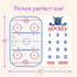 Baby Age Milestone Blanket, Hockey Stadium Blanket for Nursery, Baby 1-12 Months Growth Chart, includes 4 Frame and 1 Headband 47"x40" BTLSPH298...