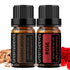 GREENSLEEVES Rose Sandalwood Essential Oil Set, 2 x 10ml Pure Plant-Based Fragrance Oil for Aromatherapy, Essential Oils for Diffuser, Massage, Ba...