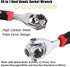 Universal Wrench 48 in 1 Socket Wrench Multifunction Wrench Tool with 360 Degree Rotating Head, Spanner Tool for Home and Car Repair...