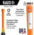 Klein Tools 646-5/16-INS 5/16-Inch Insulated Cushion Grip Nut Driver with 6-Inch Shank, Made in USA...