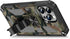 CCSmall Camouflage Case for iPhone 15 Pro with Metal Kickstand, Camo Phone Cover Built-in 360° Rotate Ring Stand Case for iPhone 15 Pro MC Army Gr...