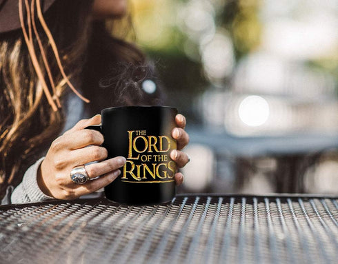 Morphing Mugs 16 Ounces The Lord of the Rings The One Ring to Rule Them All Heat Reveal Ceramic Coffee Mug...