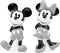 Disney Mickey and Minnie Mouse Grey Salt and Pepper Shakers...
