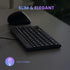 Perixx PERIBOARD-326 Wired Mini Backlit USB Keyboard with Low Profile Keys, US English Layout (11607)...