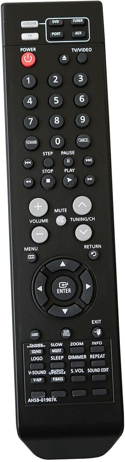 Replacement Remote Control Replaced AH59-01907K Fit for Samsung TV DVD Audio Home Theater System HTX710 HTX710T HTX710T/XAA HTX710X...
