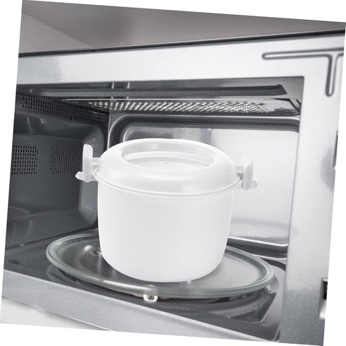 Rice Cooker Small Non-stick Pot Rice Maker Cooker Microwave Rice Maker Microwave Bowl with Lid Microwave Steamer Bowl Rice Making Pan Pasta Cooker...
