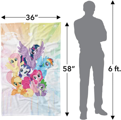 My Little Pony Tv Pony Group Fleece Blanket (36x58)...