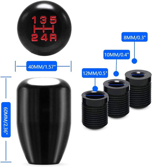 iJDMTOY JDM Style 5-Speed Manual Shift Knob Compatible with Acura Honda Toyota Lexus Scion Mazda Mitsubishi Nissan Infiniti, etc (Black)...