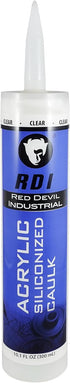 Red Devil 08760I RD PRO Construction Grade Siliconized Acrylic Sealant, 10.1 oz, Clear...