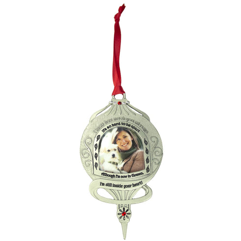 Memorial Photo Frame Ornament - Still Inside Your Heart, Christmas Memorial Ornaments, 1 1/5-Inch Photo, by Abbey & CA Gift...