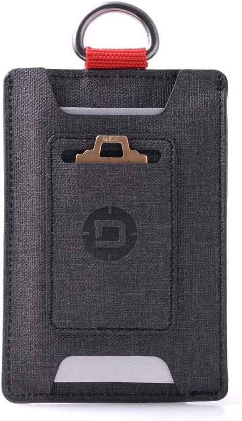 Dango Slim Minimalist Wallet for Men - RFID Blocking - Durable Dtex Water Resistant Material, Black...