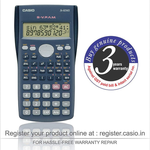 Casio FX-82MS 2-Line Display Scientific Calculator...