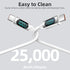 100W USB C to USB C Cable 2Pack 6.6FT Silicone USB C Cable 5A USB Type C Fast Charging Cable with LED Display for Samsung Galaxy A54 A44 A34 A24 A...