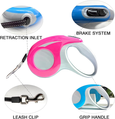 Automatic Retractable Dog Leash, a Key Lock Release Retractable Dog Leash, a Variety of Styles to Choose from, so Your pet Safer and More Convenie...