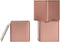 Tianhui Square Tin Can Empty Cube Steel Box Storage Container kit 65mm Series for Treats, Gifts, Favors, Loose Tea, Coffee and Crafts, Rose Gold, ...