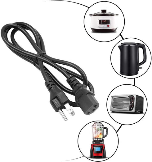 Mity rain Universal Power Cord for Instant Pot Electric Pressure Cookers,computer monitor, Rice Cookers,coffee pot, Microwaves, Soy Milk Makers an...