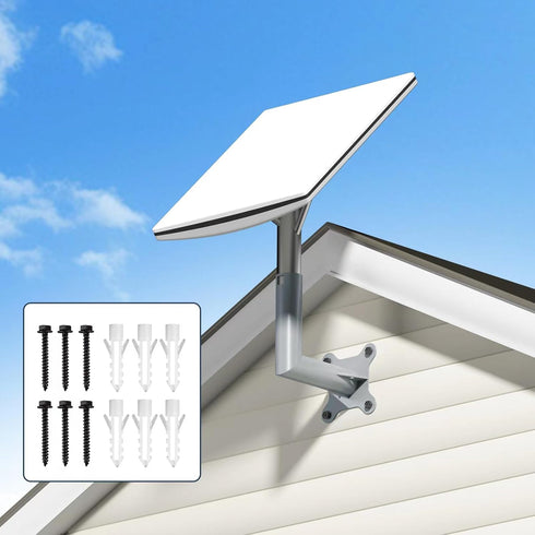 Starlink Mount,Wall Pole Roof Mount Bracket Compatible for Starlink V2, Mounting Kit for Starlink Internet Kit Satellite, Starlink Short Wall Moun...
