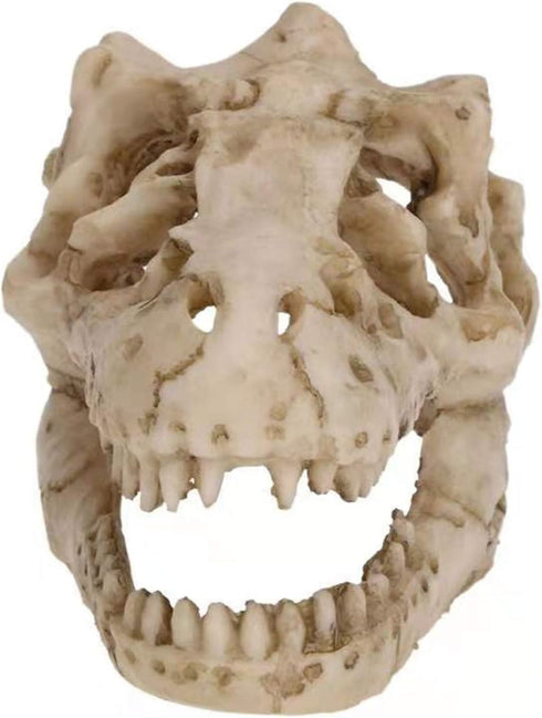 2Pcs Aquarium Decoration Small Resin Dinosaur Skull Skeleton Fish Tank Aquarium Aquarium Cave Pet Reptile House Decoration...