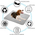 SOMOYA Dog Self Cooling Mat Pet Washable Pads Blanket Hot Weather Sleeping Kennel Mat,Ice Silk Sleep Mat Pad Non-Toxic Breathable Sleep Bed for La...