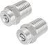 uxcell 304 Stainless Steel Pressure Washer Nozzle, 1/4NPT Thread Spray Tip, 0 Degree and 40 Degree, 1.2mm Orifice Diameter 1 Set...