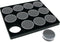 12 Gem Stone Jars Display Black Foam Tray Travel Insert...