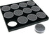 12 Gem Stone Jars Display Black Foam Tray Travel Insert...