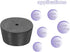 MECCANIXITY Rubber Tapered Plug 42mm to 50mm Solid Test Tubes Bungs Stopper with Hole Black for Lab 6 Pieces...