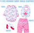 Reborn Baby Doll Clothes 20inch Pink Outfit Accessories Set for 17-22 Inch Reborn Dolls Girls Baby Clothing with Bibbed...