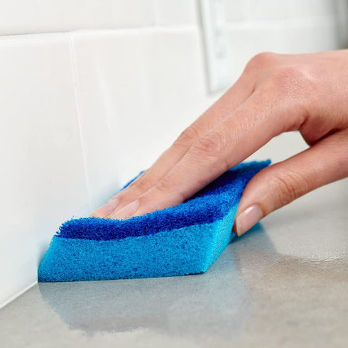 Brillo Estracell Sponges, Premium Long Lasting, Kitchen & Bathroom with Wedge Edge Variety Pack (Variety, 3 Count (Pack of 1))...