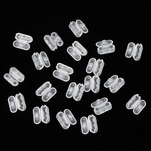 Chain Connectors, Clear Plastic Roller Shade Bead Chain Connector Replacement Vertical Roman Roller Blind Ball Chain Cord Connector Clips, Pack of...