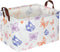 Rectangular Baby Girl Basket,Buttfly Storage Basket,Kids Storage Bin,Organizer with Handles for Girls Room Decor,Cute Basket,Toy Bin,Gift Box,(But...