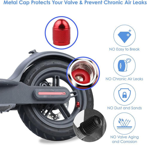aibiku 8.5-Inch Thickened Inner Tubes, Inflatable Tires for Xiaomi M365, Gotrax GXL V2 Scooter Inflated Spare Tire - with Valve Extension and Meta...