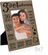 KATE POSH Our 3rd Wedding Anniversary, 3 Years Anniversary, 3 Years of Marriage, Gifts for Couple, Third Anniversary - Engraved Leather Picture Fr...