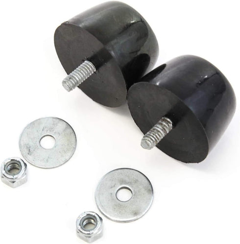 ELITEWILL 2 PC Hood Bumper Stops Fit for Jeep Wrangler 1987-2016 Cushion Stoppers Black Rubber...