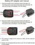 Power Wheels Adaptor for Bosch/Makita 18V 14.4V Battery Power Mount Connector Adapter Dock Holder with 12 awg Wires DIY Power Tools RC Toys Roboti...