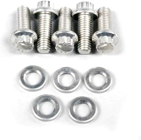 ARP 770-1003 Stainless Steel M6 x 1 Thread 30mm UHL 12-Point Bolt with 8mm Socket and Washer, (Set of 5)...