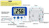 Fridge Freezer Thermometer Max/Min Memory LXSZRPH High & Low Temperature Alarms Settings with LED Indicator Digital Refrigeration Thermometer with...