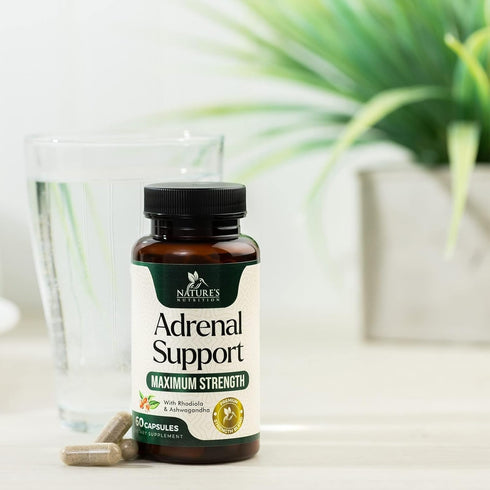Adrenal Support Supplements & Cortisol Manager with Ashwagandha and 10 Herbs & Nutrients to Support Adrenal Function, Cortisol Health, Energy Leve...