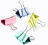 Small Binder Clips, 48 Pack, 3/4 Inch, Standard 19mm, Dark Colorful, Capacity 0.31 Inch, Small Binder Paper Clips, Fold Clamp, Small Size, Office ...