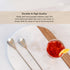 A Bar Above Long Spoon Bar Set, Spiral Handle Long Spoons, for Stirring and Layering, Stainless Steel Spoons, for Cocktail Set, Basic Professional...