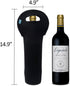 Wine Carrier, OFEILY Durable Neoprene Single Bottle Wine Tote Bag/Beer/Cans/champagne/Water or Drink Bottle Bag(1-Bottle, Black)...