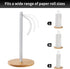 Wood Paper Towel Holder with Fixer, Paper Towel Holder Countertop, Kitchen Towel Holder Free-Standing with Fixed or Non-Slip Wooden Base-White...