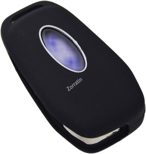 Silicone Rubber Key Fob Cover Protector for Ford Fusion Explorer (Flip Key) N5F-A08TAA 164-R7986 5924003 4 Button Remote Control...