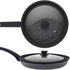 Universal Lid for Pots,Pans and Skillets - Tempered Glass with Heat Resistant Silicone Rim Fits 6", 7" and 8" Diameter Cookware,Black...
