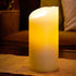 Eldnacele Large LED Candles with 6H Timer Flickering Flame, Battery Operated Electric Candles with Real Wax Warm Light for Christmas Halloween Hom...