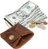 Jajmo Legacy Premium Leather Coin Pouch - Compact Change Holder and Mini Pocket Wallet for Men & Women - Pack of 1...