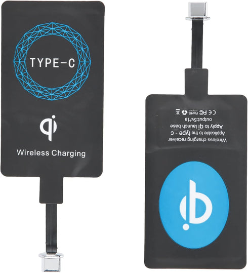 Wireless Charger, 2PCS Type C Wireless Charger Self Adhesive Sticker Charging Receiver for Mobile Phone...